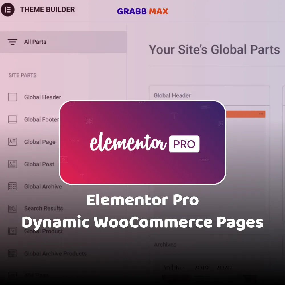 Elementor Pro For Dynamic WooCommerce Pages