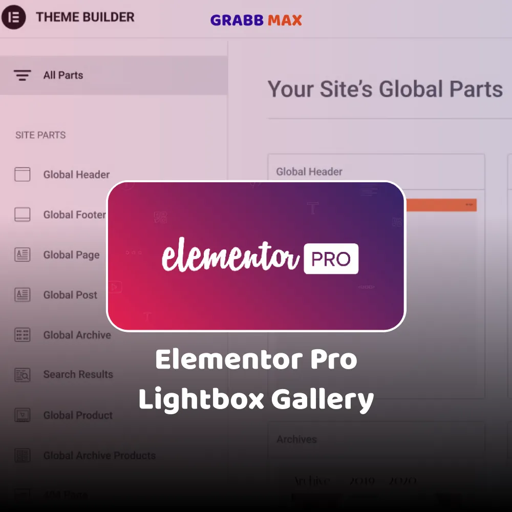 Elementor Pro For Lightbox Gallery