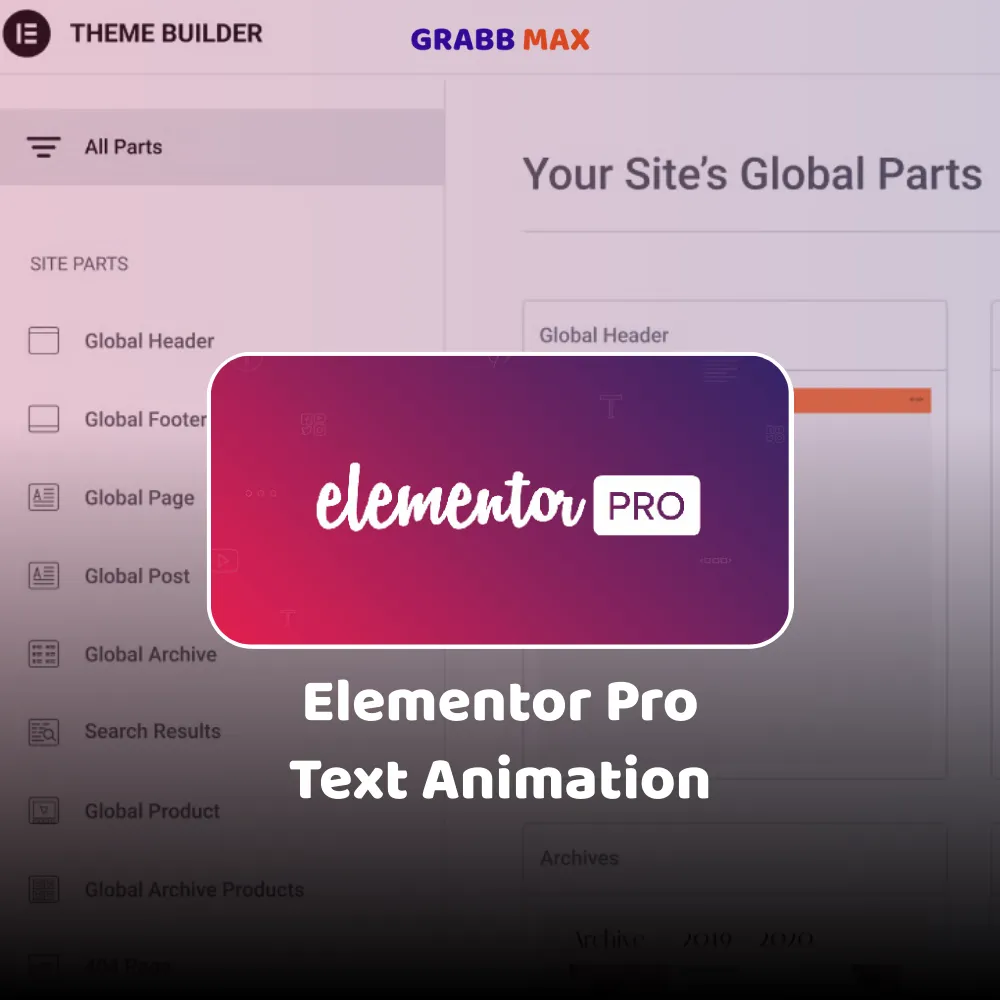 Elementor Pro For Text Animation