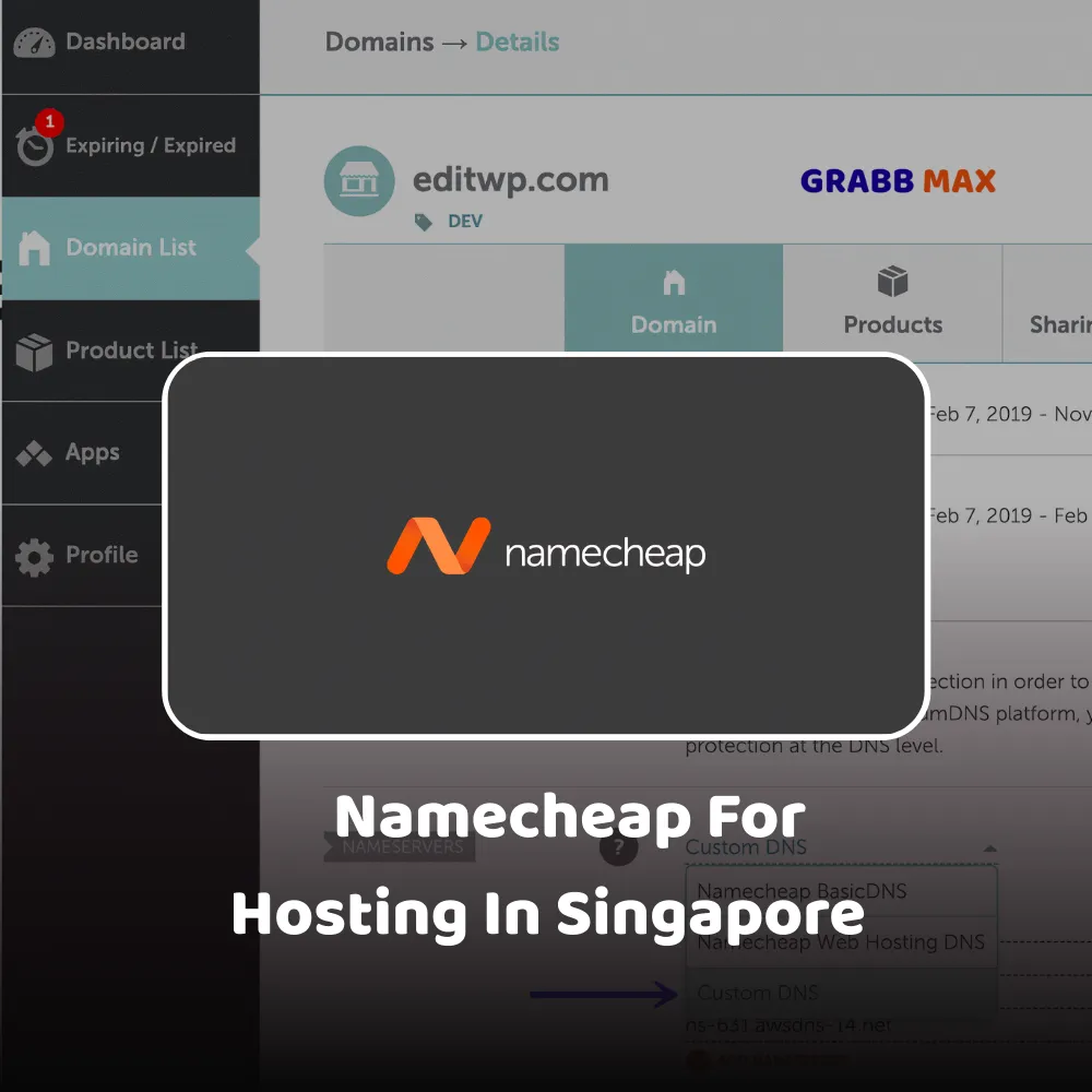 Namecheap For Hosting In Singapore