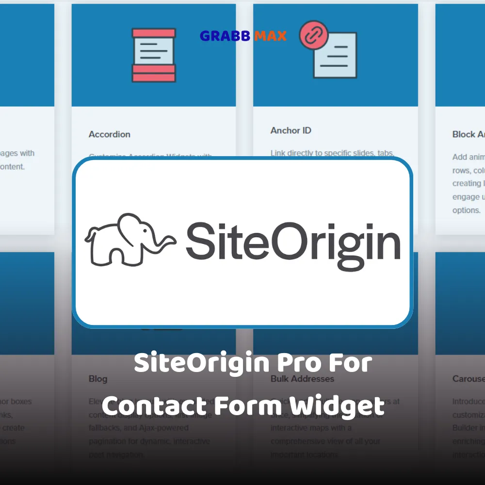 SiteOrigin Pro For Contact Form Widget