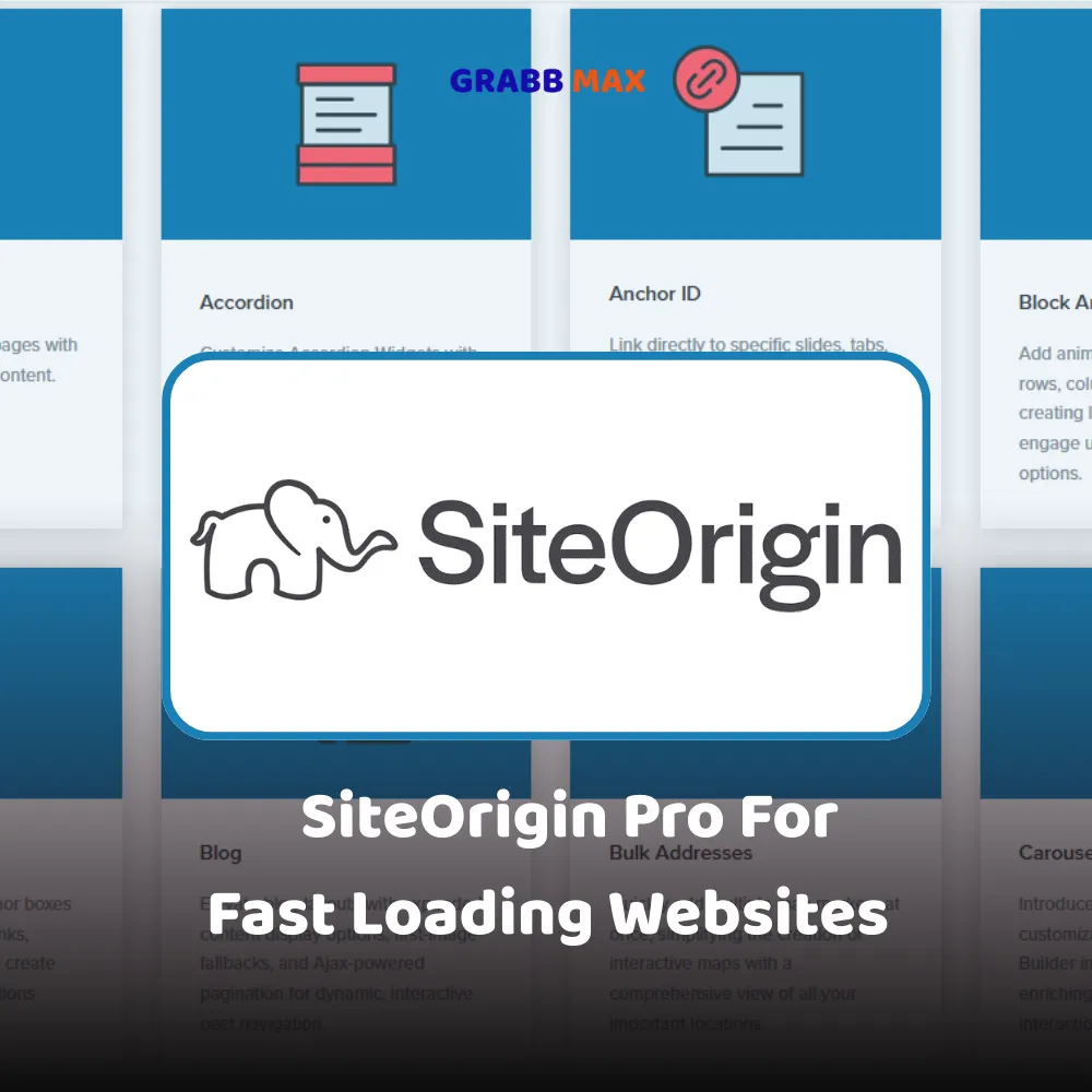 SiteOrigin Pro For Fast Loading Websites