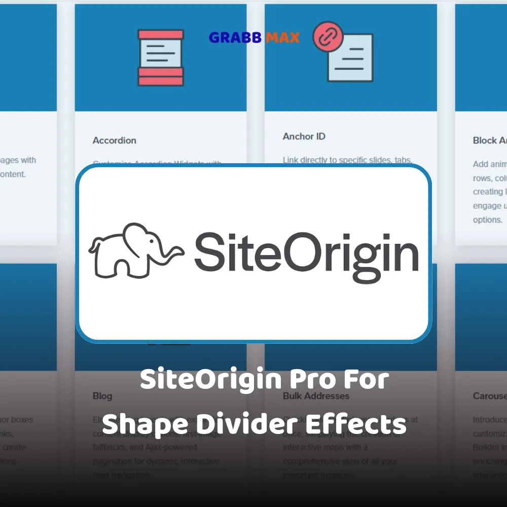 SiteOrigin Pro For Shape Divider Effects